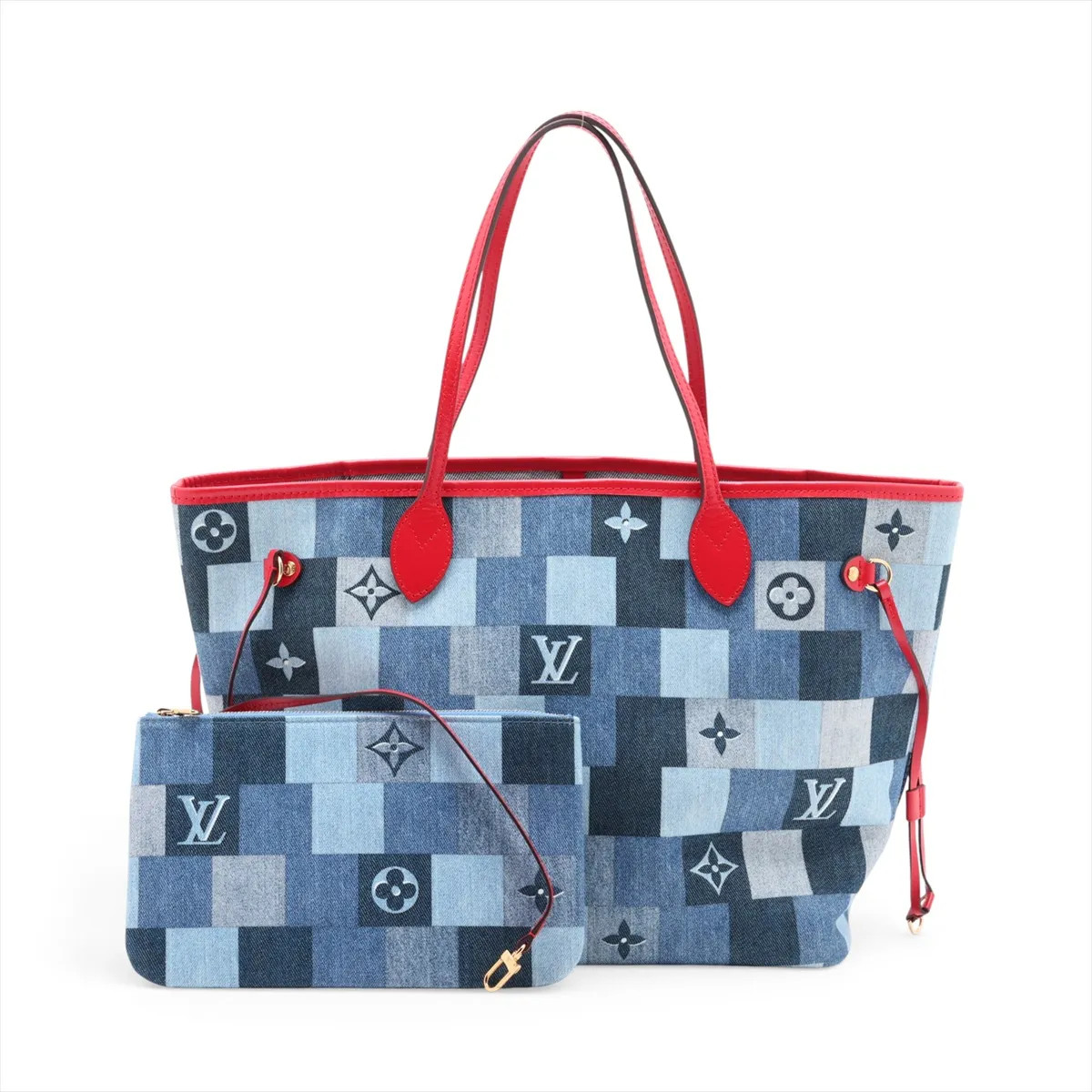 Louis Vuitton Monogram Denim Square Patchwork Neverfull MM M44981 Blue There was