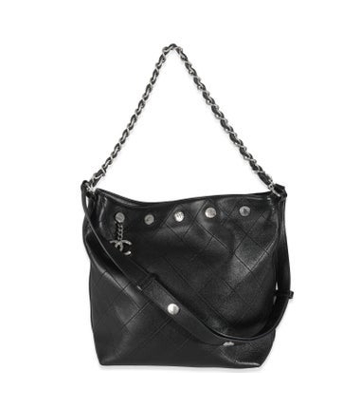 Chanel Large Cc Button Bucket Bag