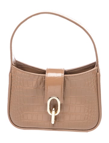 Embossed Leather Shoulder Bag
