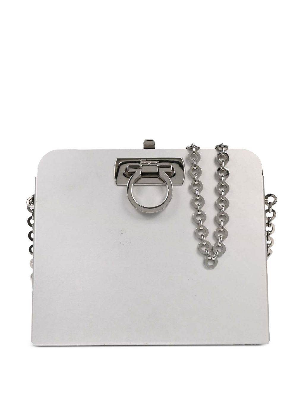 1990-2000s gancini aluminium shoulder bag