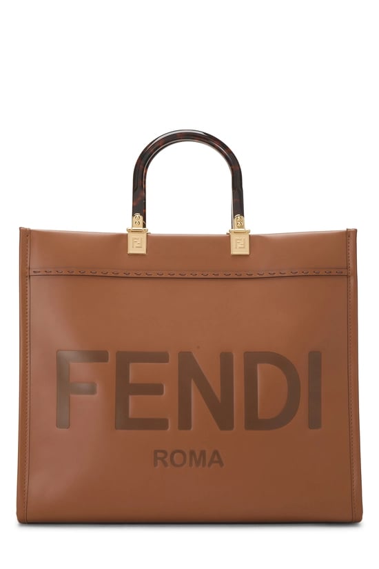 Brown Calfskin Sunshine Shopper Medium
