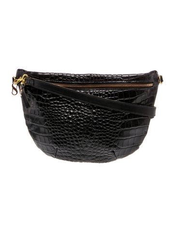 Embossed Leather Shoulder Bag