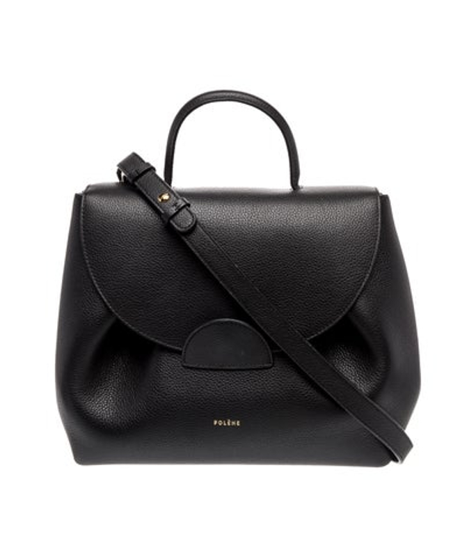 Polene Leather Top Handle Bag
