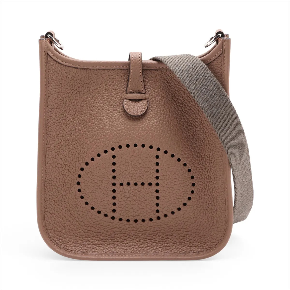 Hermès evelyn 16 TPM Amazon Taurillion Maurice Beige de Weimar Silver Metal Fitt