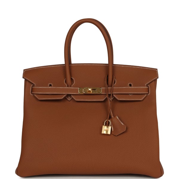 Hermes Hermes Birkin 35 Gold Togo Gold Hardware