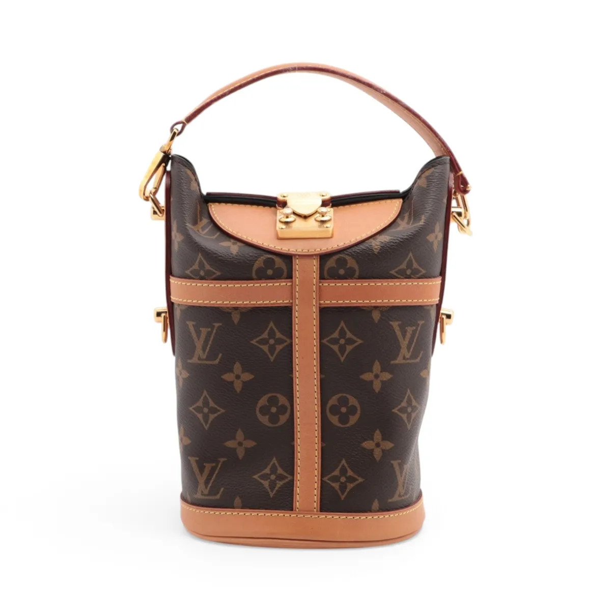 Louis Vuitton Monogram Duffle Bag M43587 Brown There was an RFID response