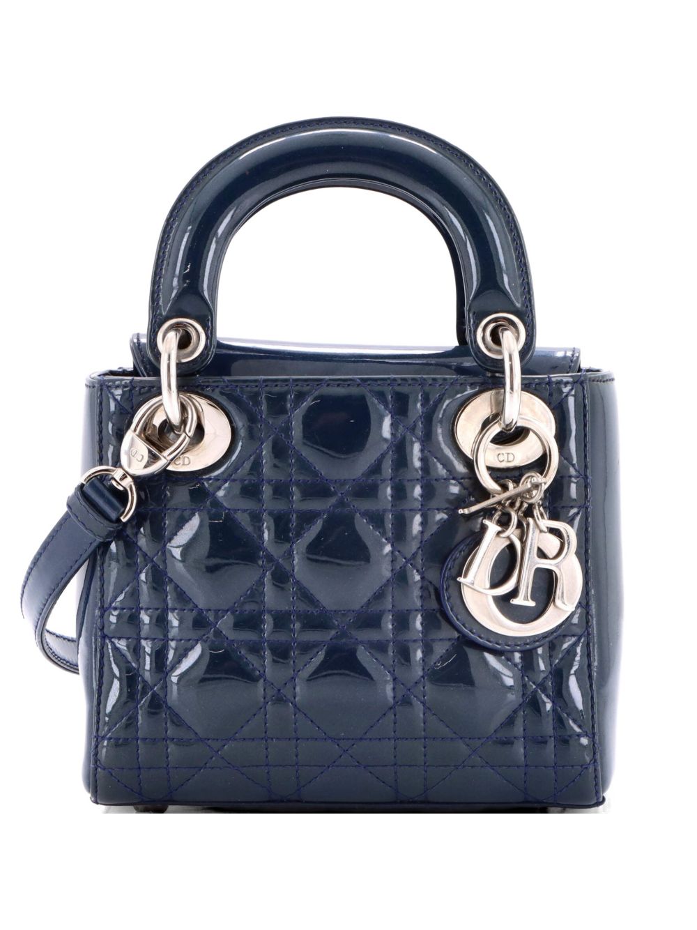 Lady Dior Chain Bag Cannage Quilt Patent Mini satchel