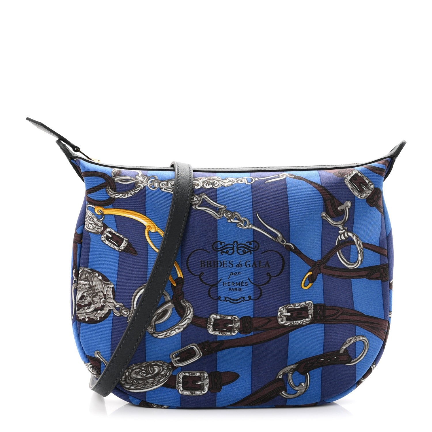 Hermes Silk Sursoie To Go Pouch  Bleu Zellige Ebene Caban