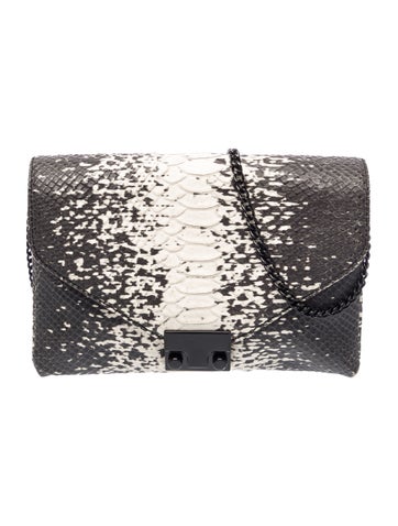 Embossed Leather Clutch