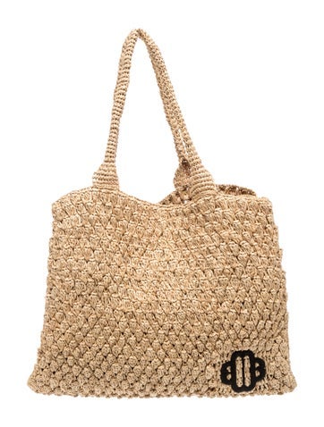 Maje Raffia Tote