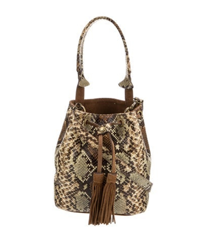 Sandro Snakeskin Shoulder Bag