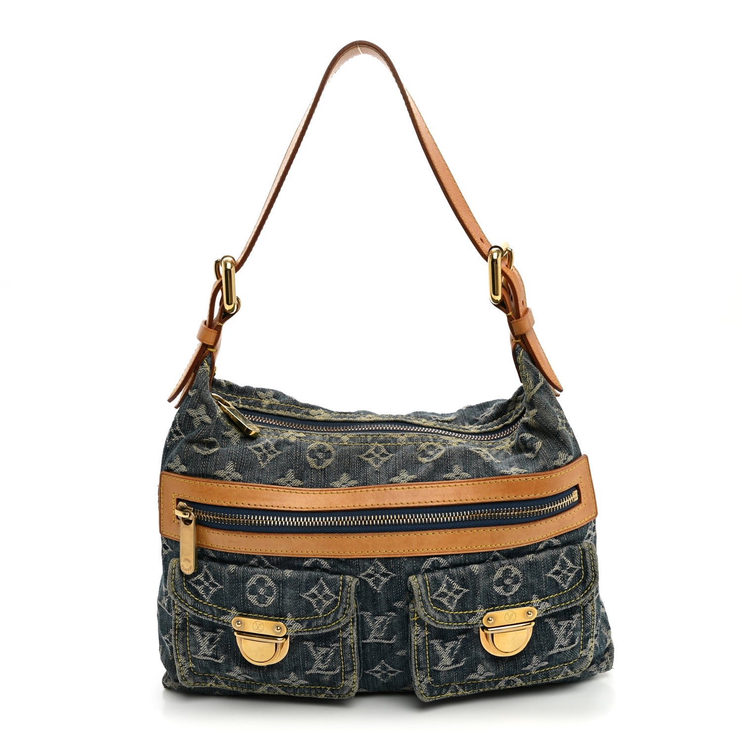 Louis Vuitton Monogram Denim Baggy PM Blue
