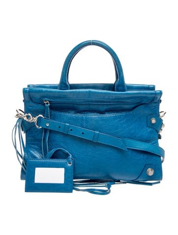 Balenciaga Leather Mute City leather satchel
