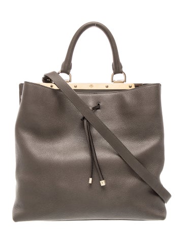 Leather Top Handle Bag