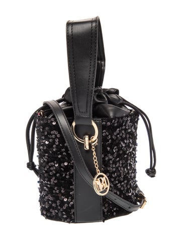 Badgley Mischka Sequins Bucket Bag
