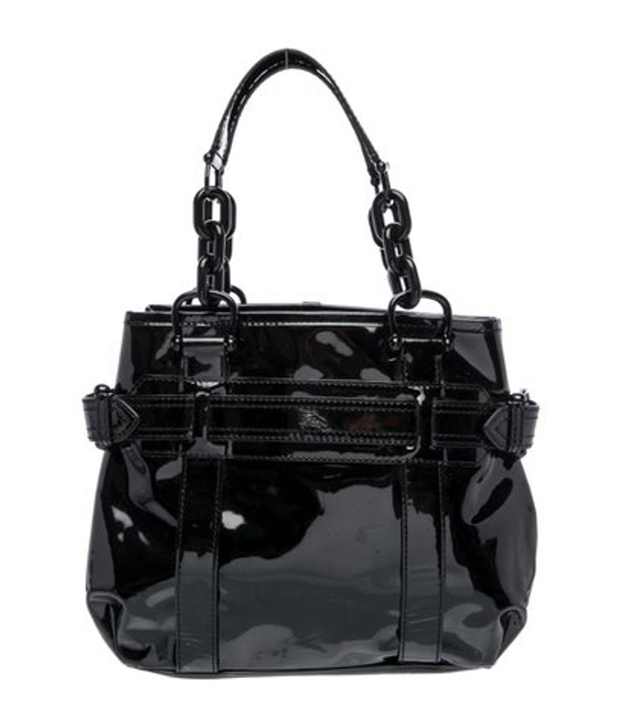 Burberry Patent Leather Chain Tote