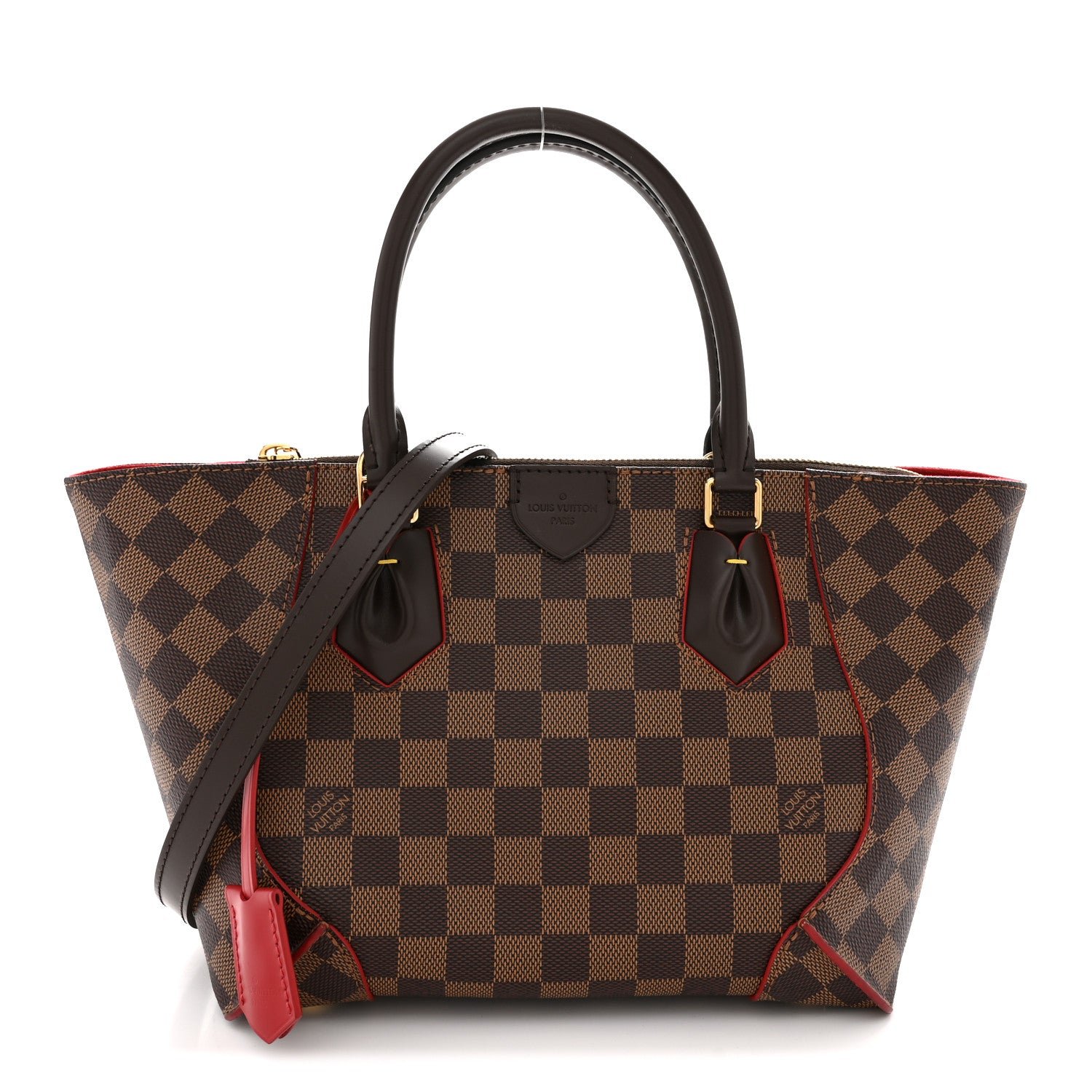 Louis Vuitton Damier Ebene Caissa Tote PM Cherry