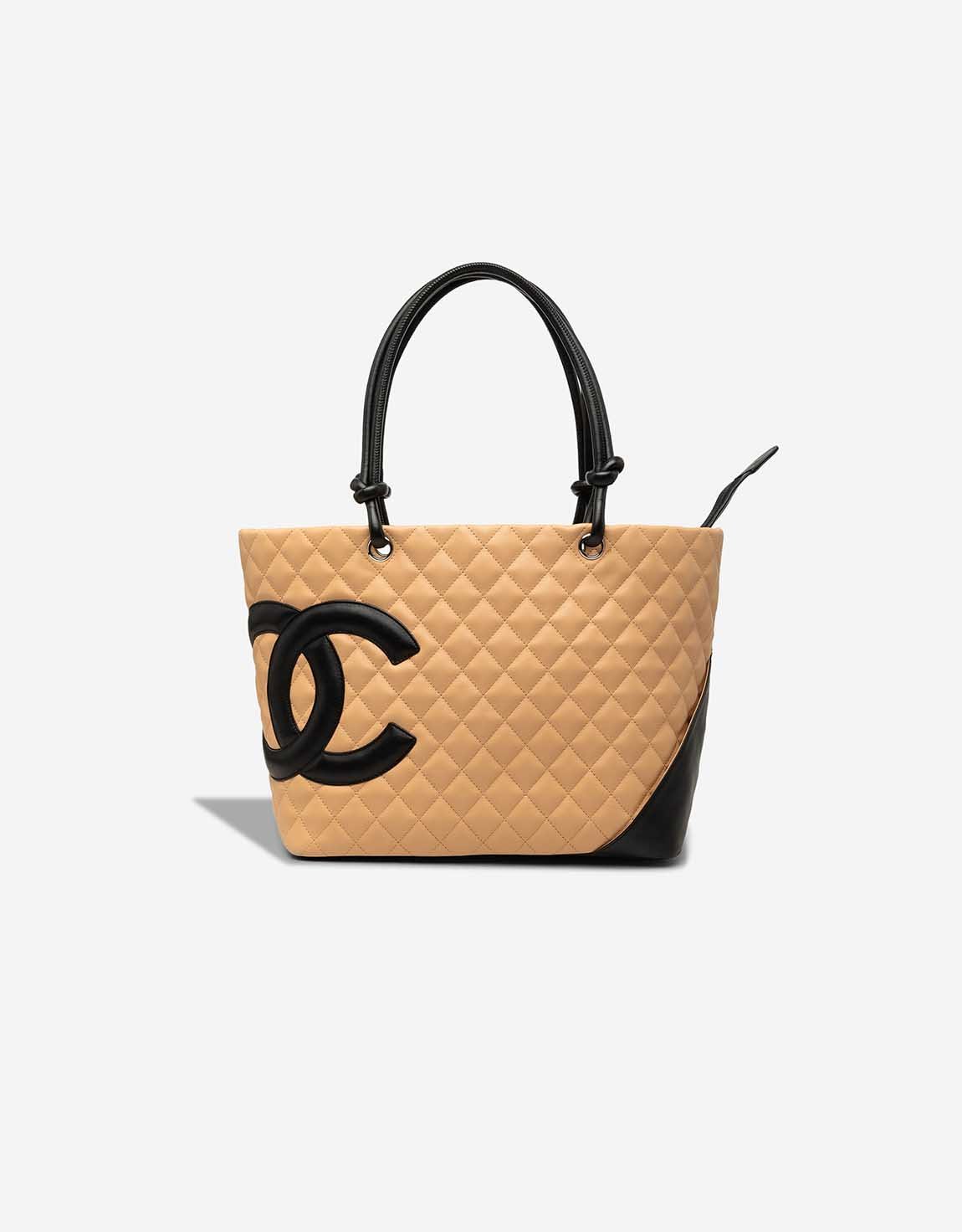 
		Cambon Tote Bag Large Lamb Beige / Black    