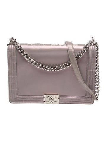 Large Iridescent Reverso Boy Bag