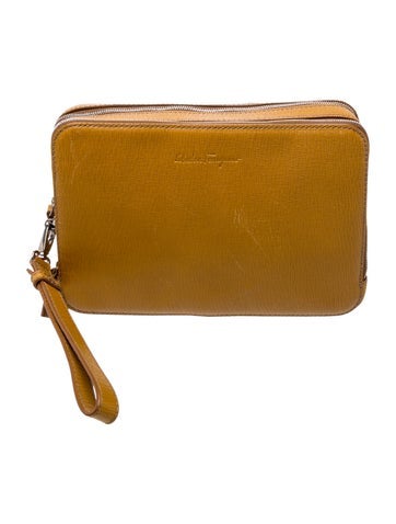 Ferragamo Leather Clutch w/ Tags