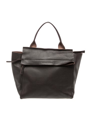 Leather Top Handle Bag