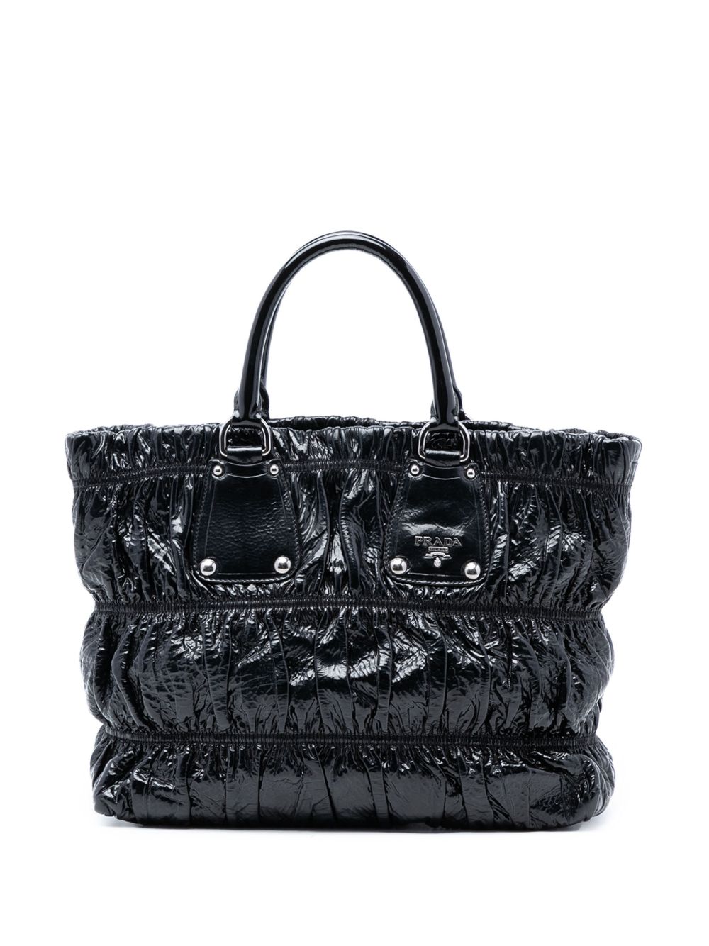 Prada 2021-2025 Vernice Gaufre satchel
