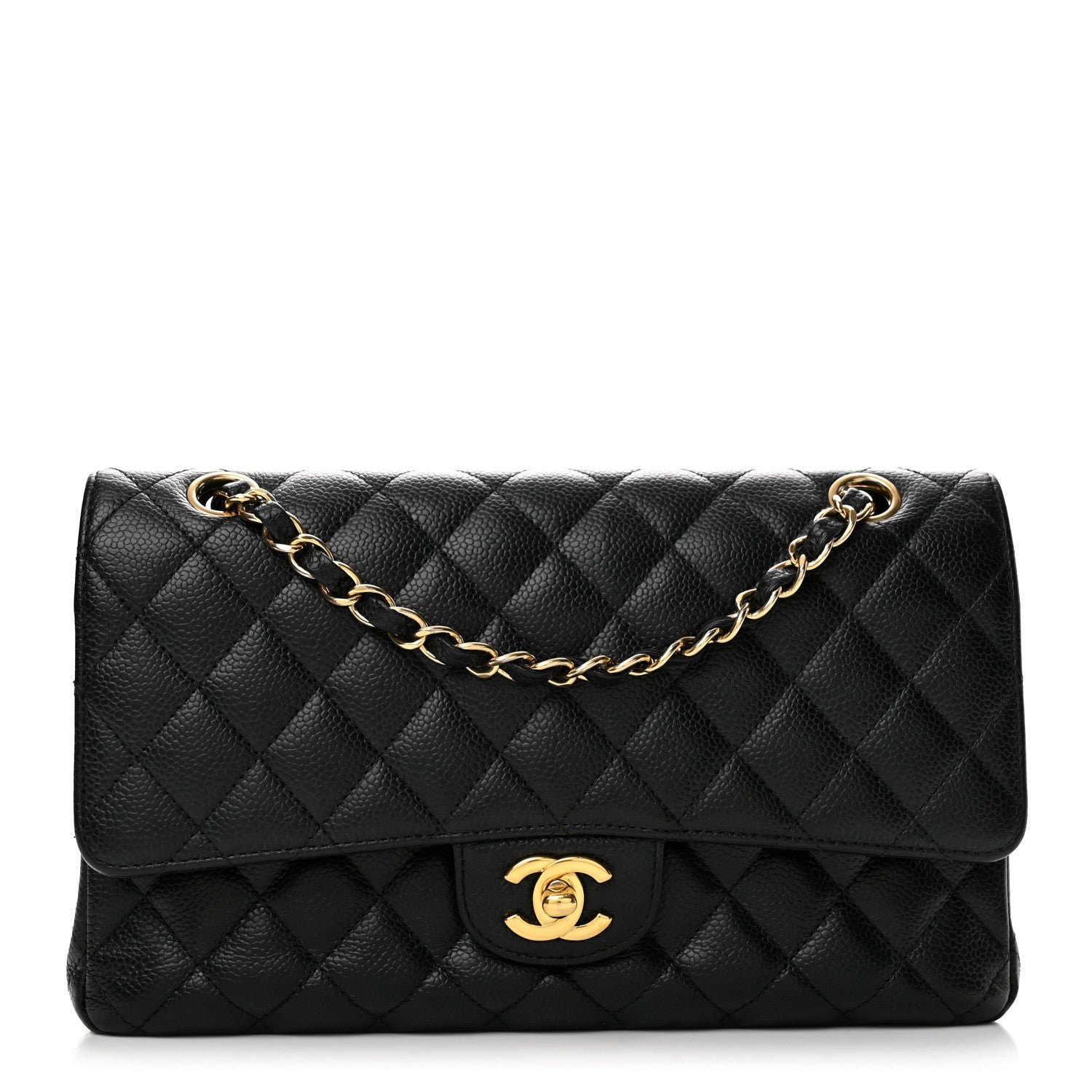 Chanel Caviar Quilted Medium Double Flap Black