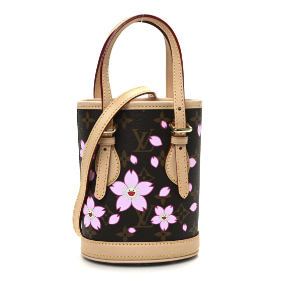 Louis Vuitton LV X TM Monogram Cherry Blossom Nano Bucket Sakura Brown