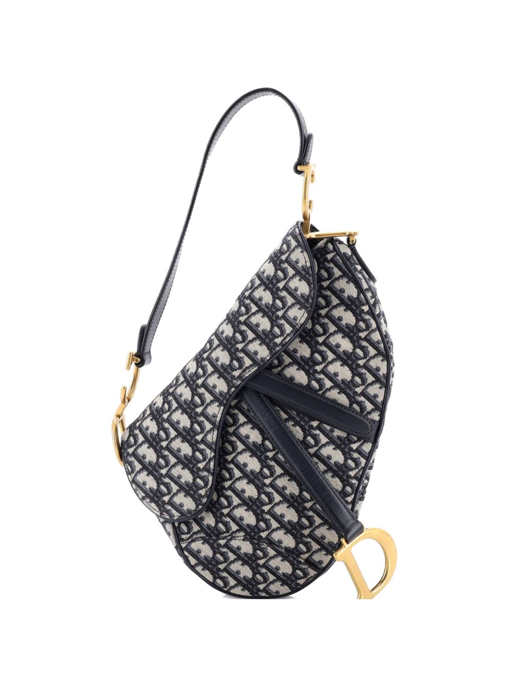 Dior Saddle Handbag Oblique Canvas Medium shoulder bag