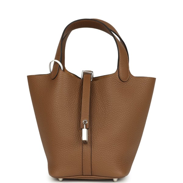 Hermes Hermes Picotin Lock 18 Alezan Clemence Palladium Hardware