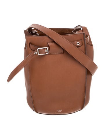 Leather Big Bucket w/Strap