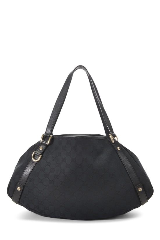 Black GG Canvas Abbey Tote