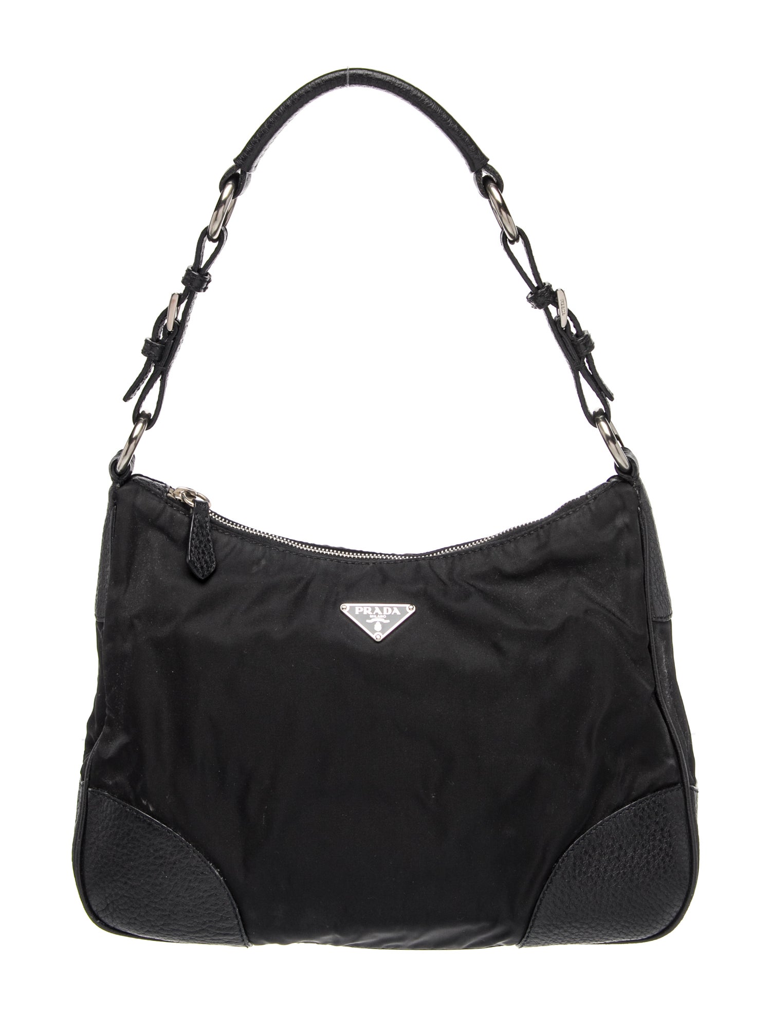 Enameled Metal Triangle Shoulder Bag