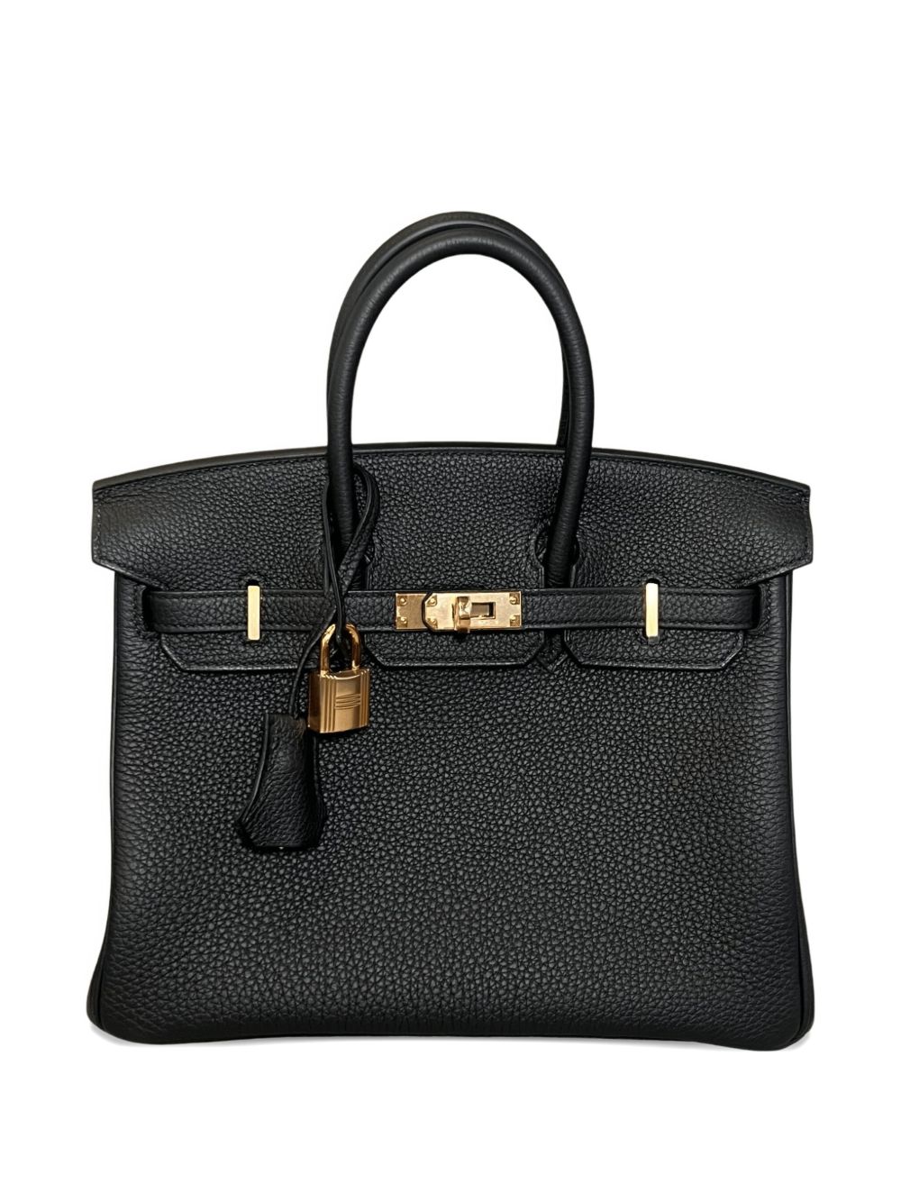 Hermes 2023 25 Birkin calf leather tote bag