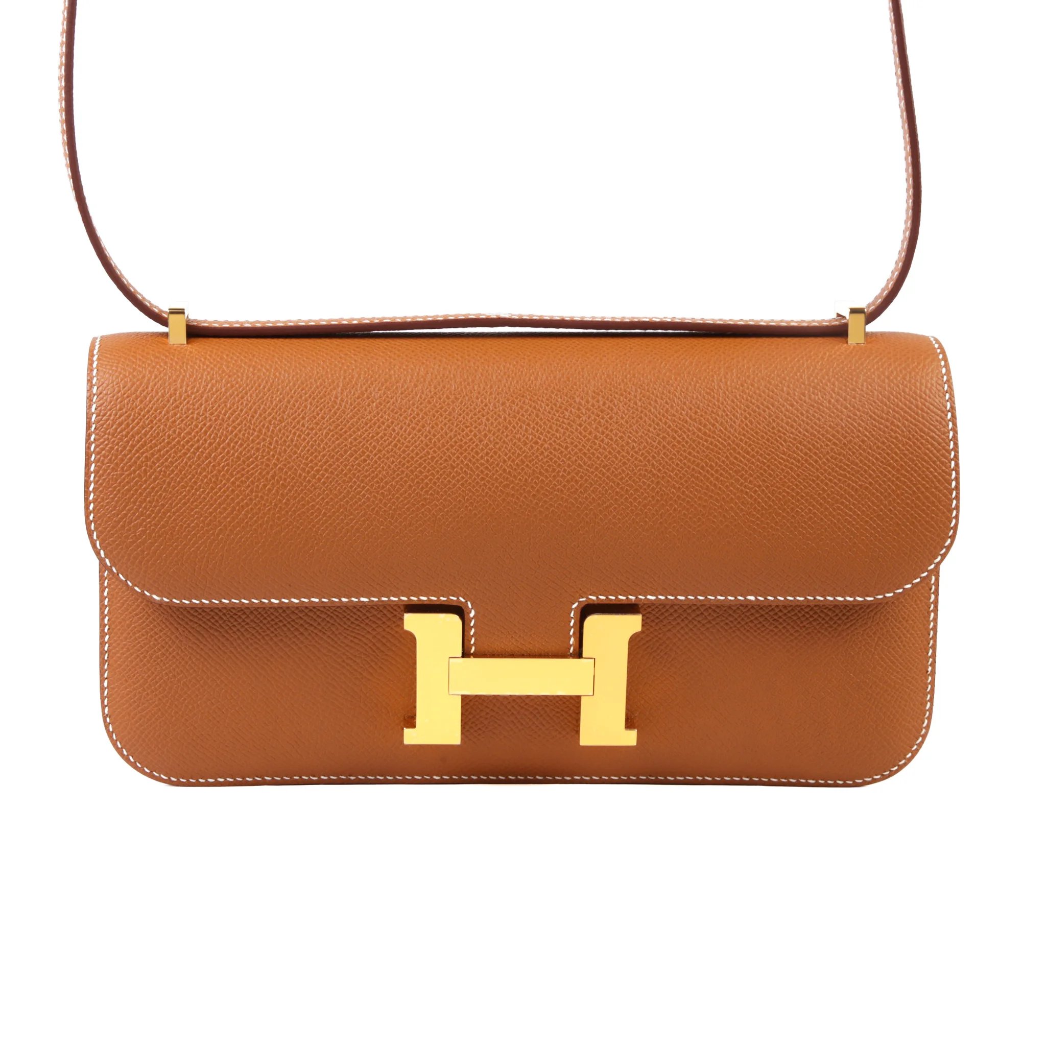 Brand New ( Rank N ) HERMÈS Constance Elan Gold (37) Epsom Gold hardware G (2026)