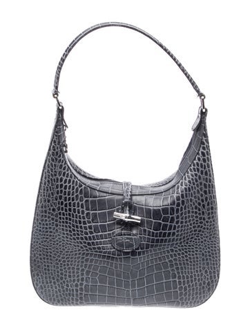 Leather Le Roseau Shoulder Bag