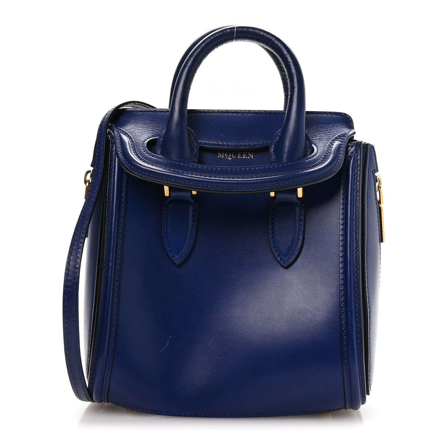 Alexander McQueen Alexander McQueen Calfskin Mini Heroine Royal Blue