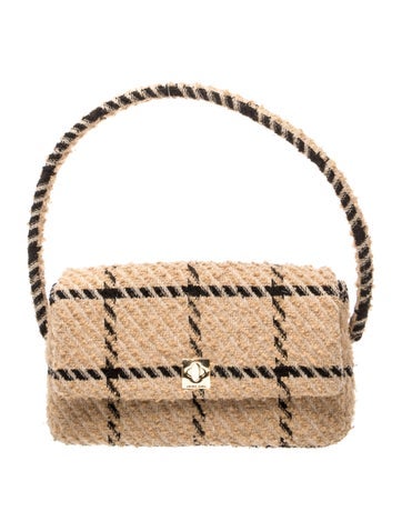 Tweed Top Handle Bag