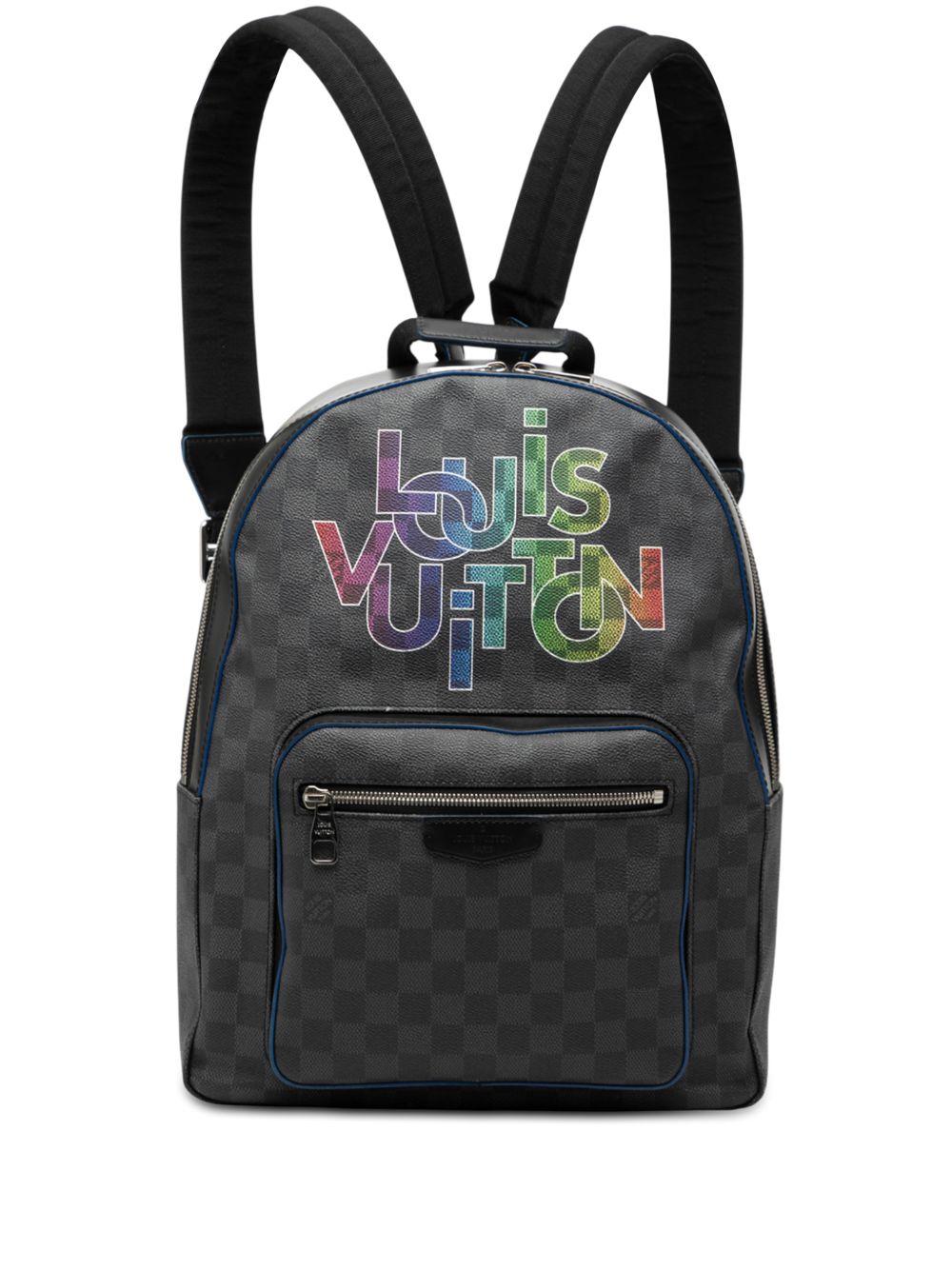 2019 Limited Edition Damier Graphite Logo Rainbow Josh backpack