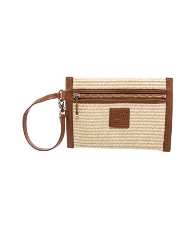 Burberry Straw Clutch