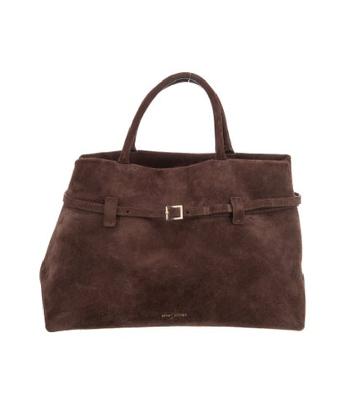 Manu Atelier Atelier Suede Top Handle Bag