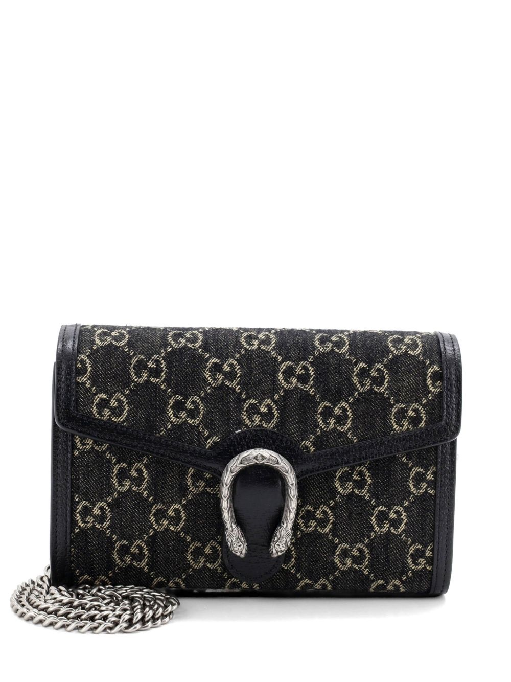 Dionysus Chain Wallet GG Denim Small crossbody bag