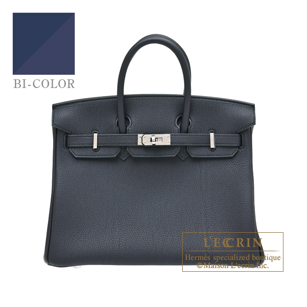 Hermes Hermes Birkin Verso bag 25 Blue indigo/Blue navy Togo leather Silver hardware