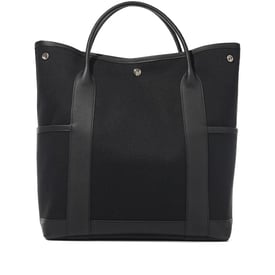Hermes Black Negonda and Militaire Canvas Garden Party Pockets Vertical Palladium Hardware, 2024