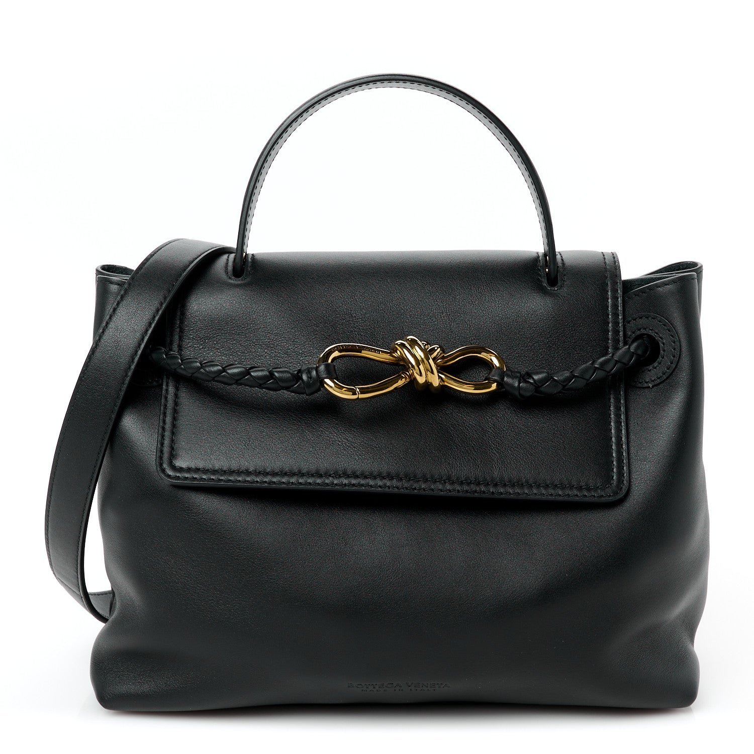 Bottega Veneta Silky Calfskin Small Ciao Ciao Black