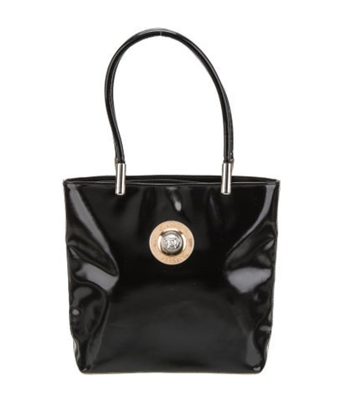 Versace Patent Leather Top Handle Bag