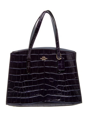 Embossed Leather Shoulder Bag