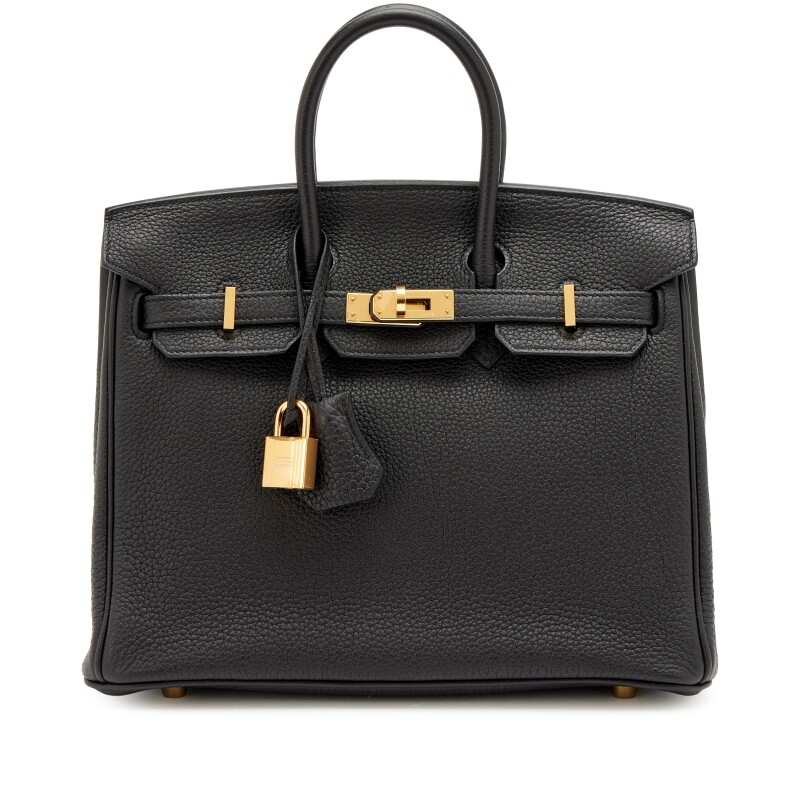 Black Togo Birkin 25 Gold Hardware, 2023