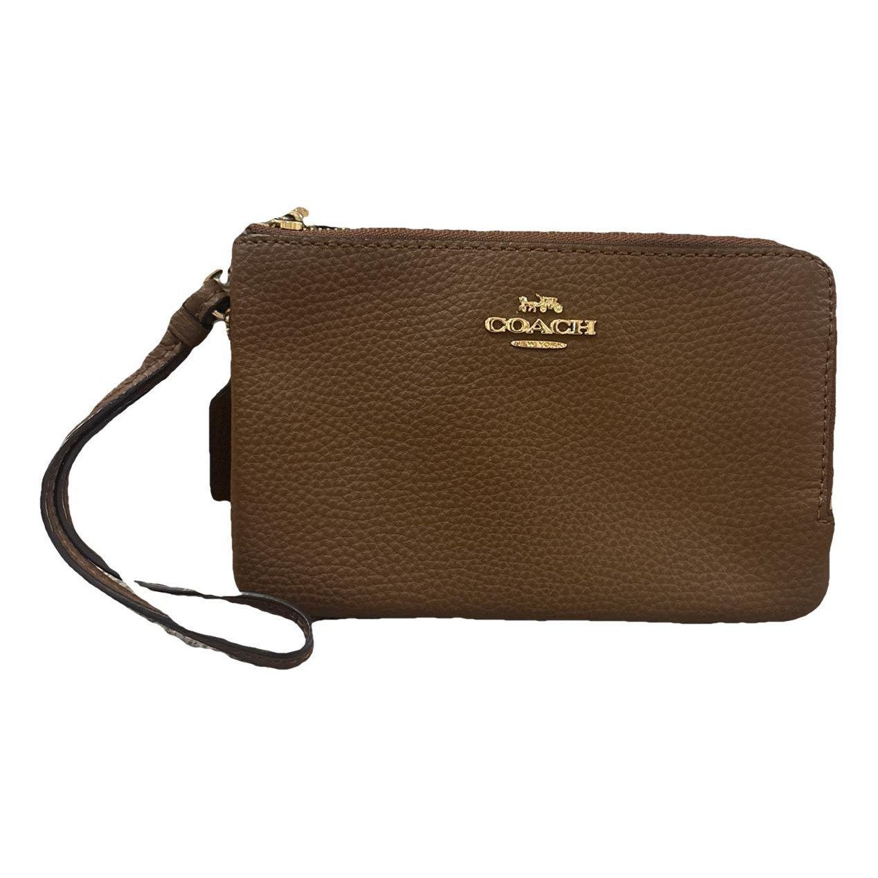Leather clutch bag