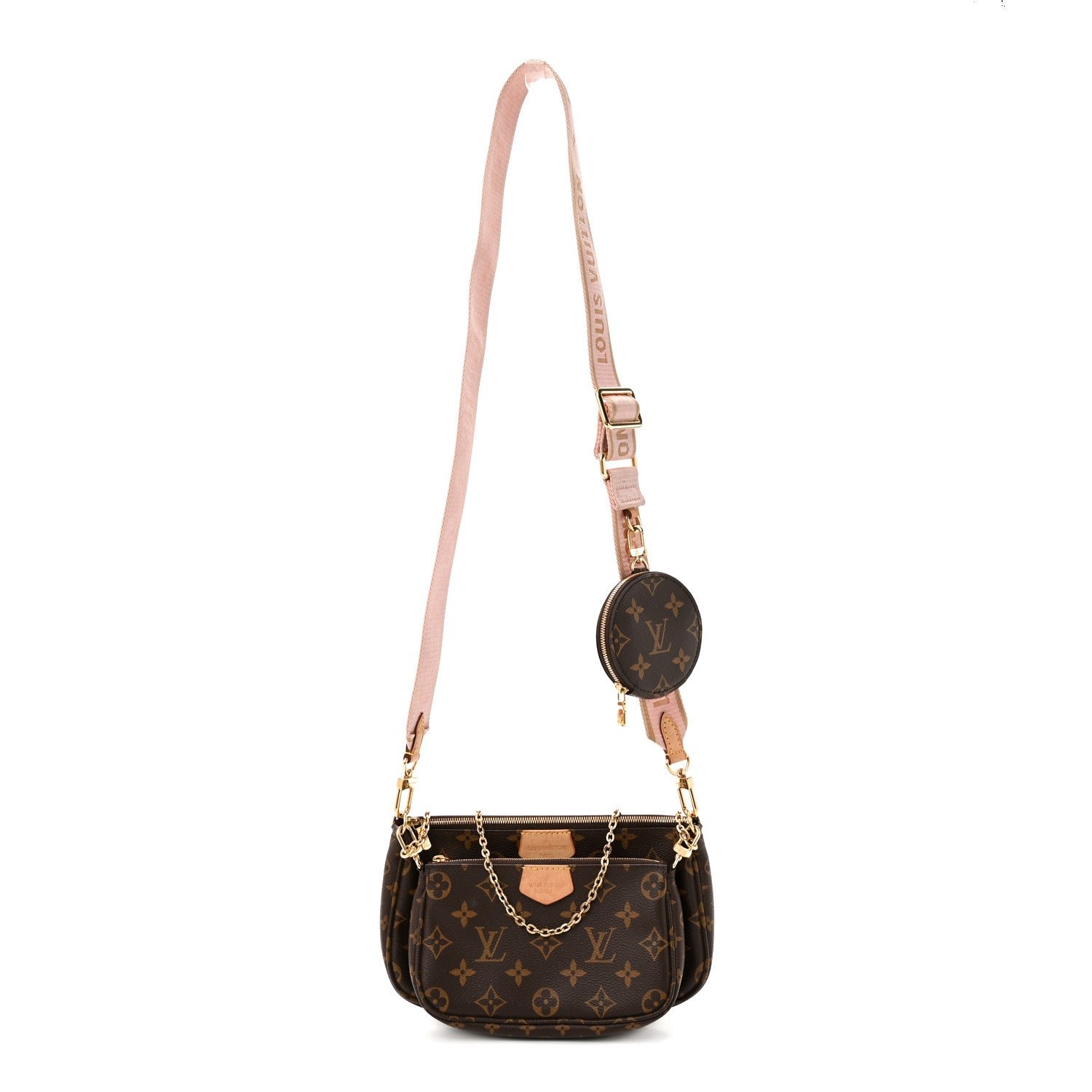 Louis Vuitton Monogram Multi Pochette Accessories Rose Clair
